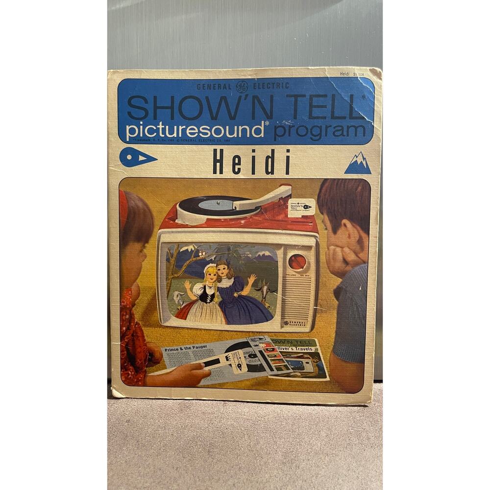 Heidi Show 'N Tell Vintage Record Picturesound Program As Is As Shown